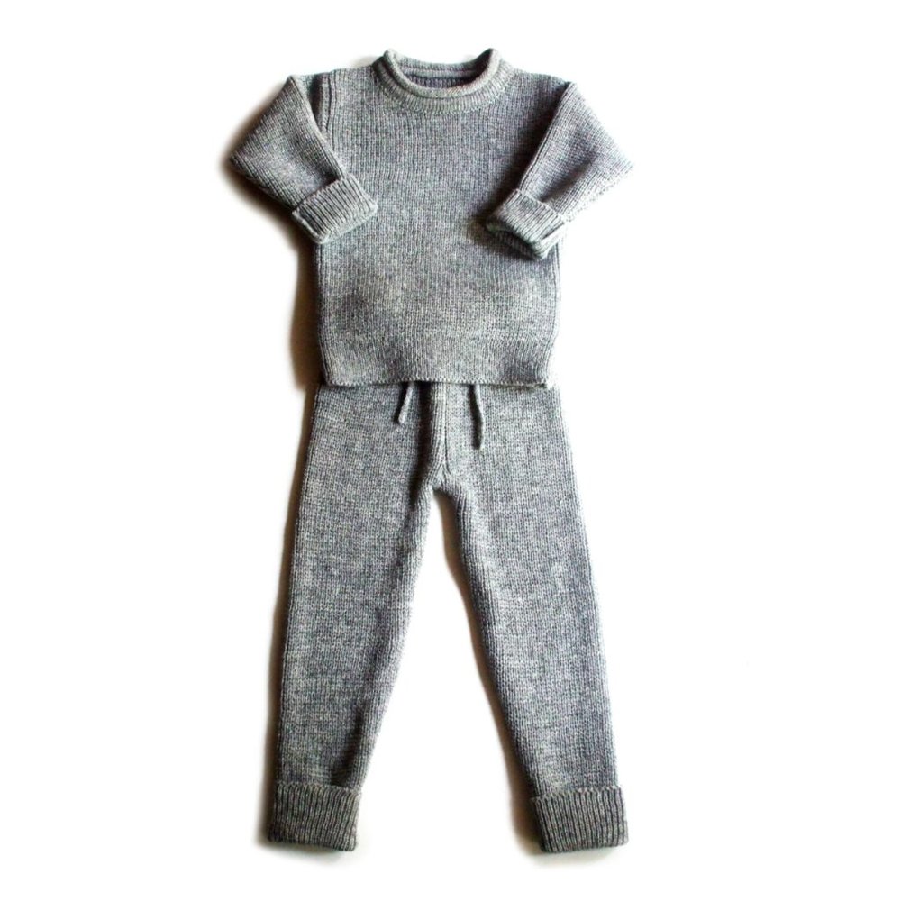 SOLD Handmade baby wool suit GREEN